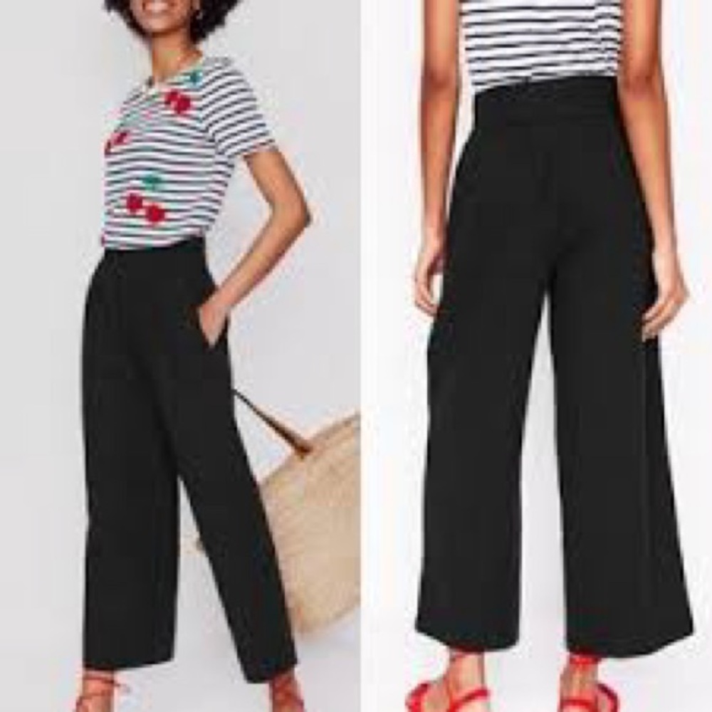 Boden Black Wide Leg Pants 18L